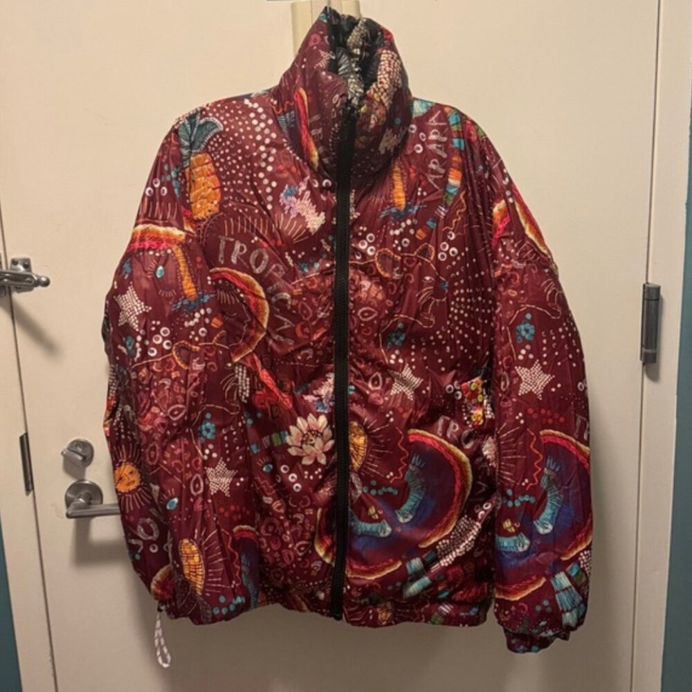FARM Rio Borogodo Reversible Puffer ✨RARE✨ - Picture 7 of 8